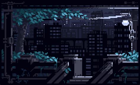 Pixel City Pixel City Pixel Art Pixel Animation