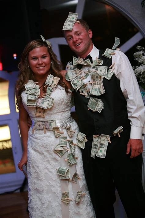 Dollar Dancepeople Pay To Dance With The Bride And Groom And They