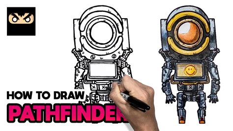 How To Draw Pathfinder Apex Legends 패스파인더 그리기 에이펙스 레전드 Youtube