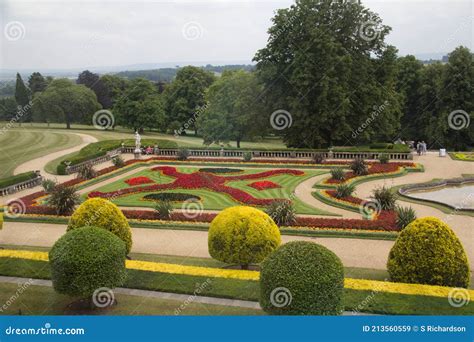 Front Garden At Waddesdon Manor Editorial Stock Image Image Of House