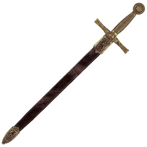 Excalibur Sword Letter Opener With Scabbard Mdf3030 Medieval
