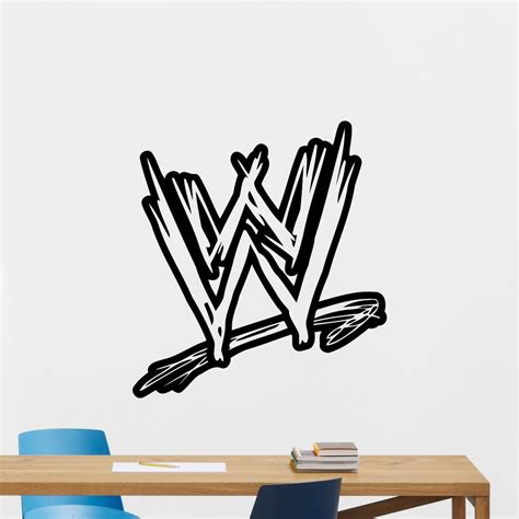 Choose Sizecolor Wwe Logo Decal Removable Wall Sticker Home Decor Art Raw