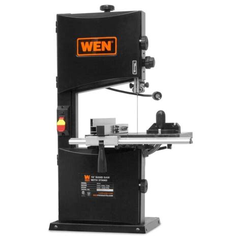 Wen 35 Amp 10 In 2 Speed Band Saw With Stand And Worklight In The