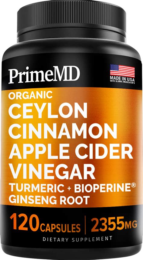Buy 5 In 1 Ceylon Cinnamon S 2355mg With Apple Cider Vinegar Turmeric