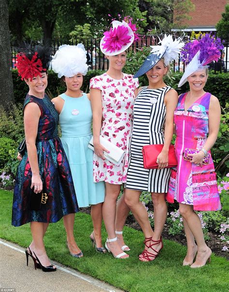 Royal Ascot Racegoers Go For Glam In Bright Colour And Big Hats Daily