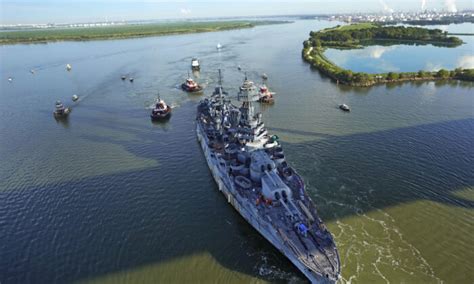Leaky Battleship In Texas Completes Trip For 35 Million Repairs The