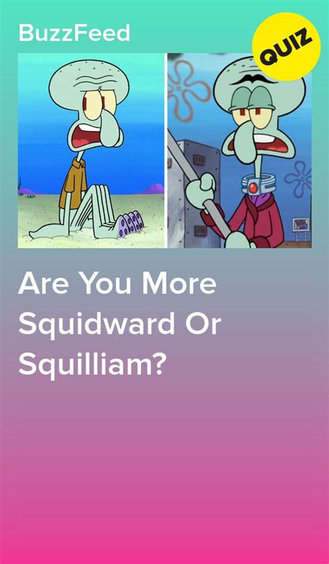 Are You Squidward Tentacles Or Squilliam Fancyson Squidward