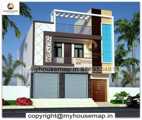 Elevation First Floor House Designs With Glass Section