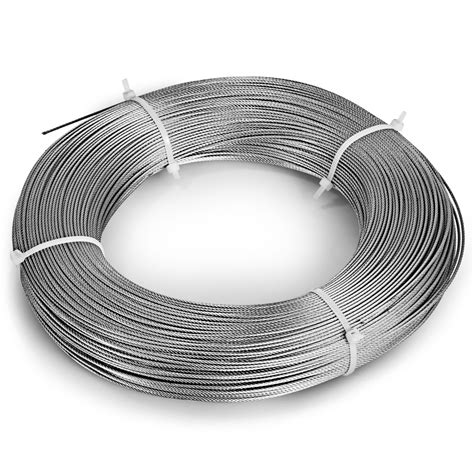 304 Stainless Steel Cable Wire Rope 7x7 Anti Corrosion Indoor Airline