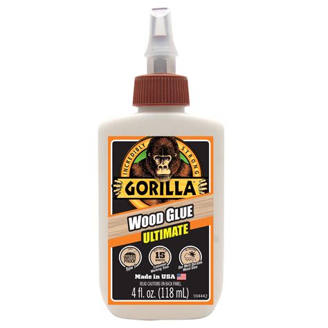 Gorilla 4 Ounce Ultimate Wood Glue Pack Of 1