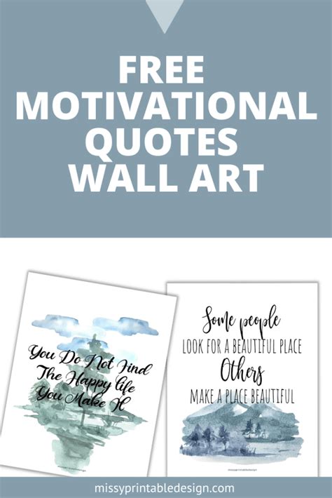 Free Motivational Quotes Wall Art Free Printable Missy Printable