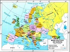 Mapa de los Países del Continente Europeo | Continente europeo ...