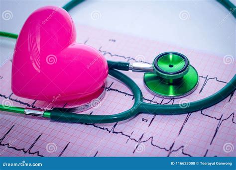 Stethoscope And Pink Heart Stock Photo Image Of Health Care 116623008