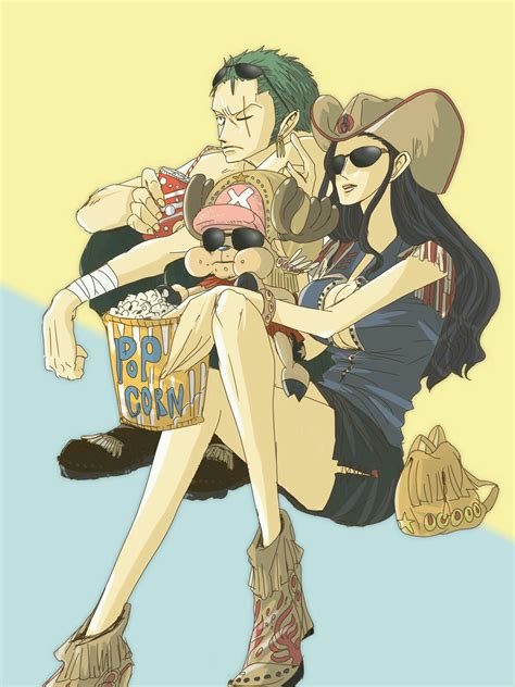 One Piece Anime Nico Robin Roronoa Zoro Chopper Afro Anime Manga Franky
