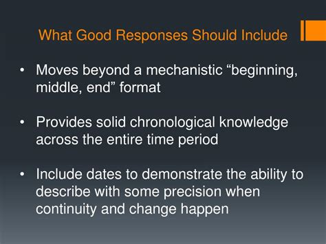 Ppt The Continuity And Change Over Time Ccot Essay Powerpoint
