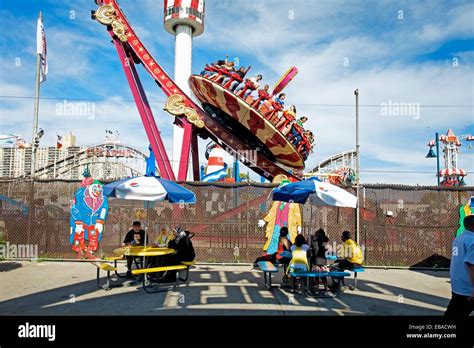 Coney Island Amusement Park Brooklyn New York City Usa Stock Photo