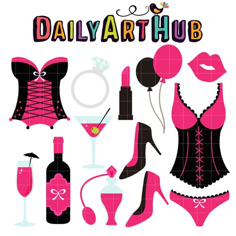 Bachelorette Party Clip Art Set – Daily Art Hub – Free Clip Art Everyday