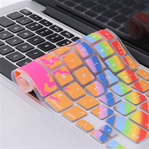 Colorful Rainbow Silicone Keyboard Cover For Macbook Pro 13 Inch 2017