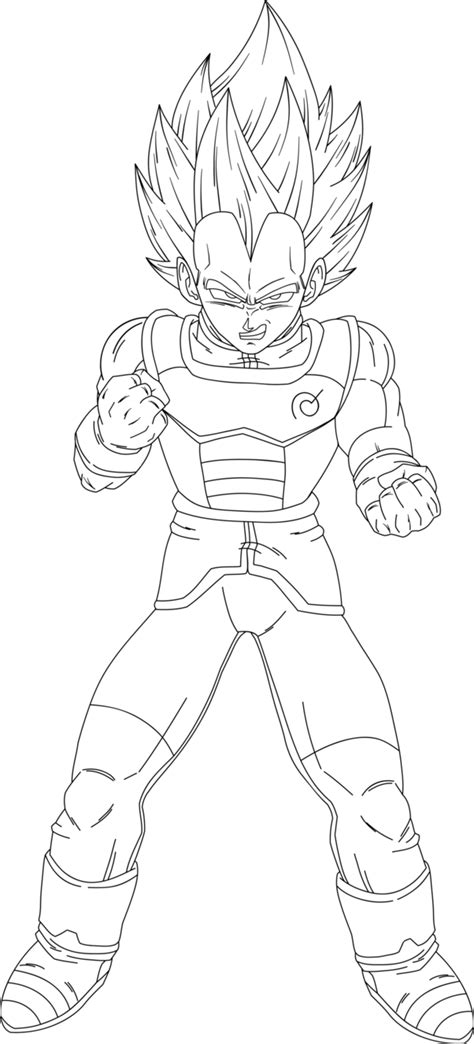 Goku and vegeta coloring pages. Dragon Ball Z Vegeta Colouring Pages