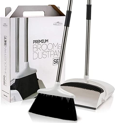 Jade Activebroom And Dustpan Set For Home Premium Long