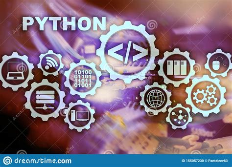 Lenguaje De Programacin De Python En Fondo Del Sitio Del Servidor Concepto Programado Del