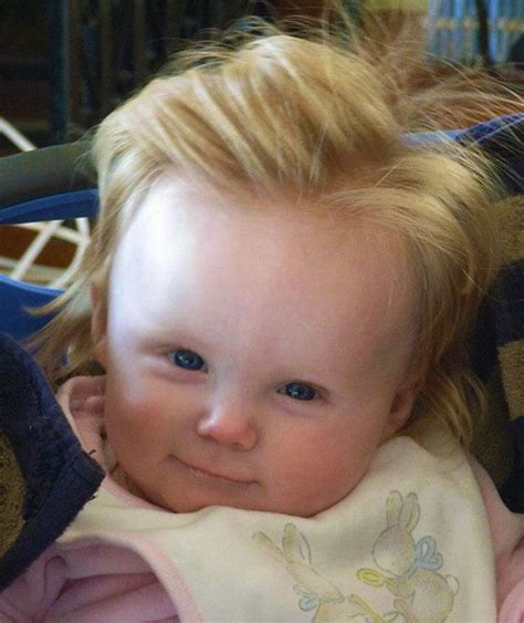 A Baby Is Born With Lots Of Blonde Hair Bouffant Babies Pictures