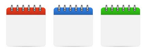 Premium Vector Blank Empty Calendars Set Template On White Background