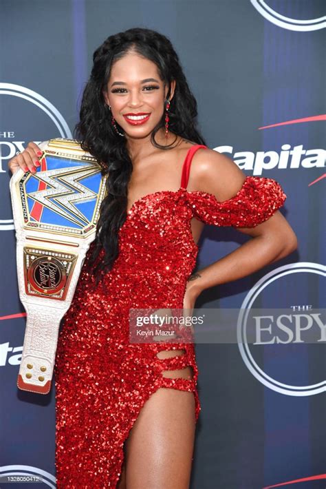 Bianca Belair Attends The 2021 Espy Awards At Rooftop At Pier 17 On