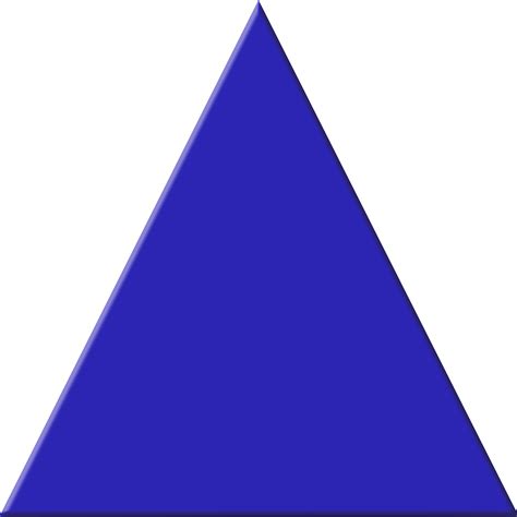 Blue Triangle Png Transparent Background Free Download 42397