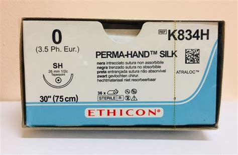 Ethicon K834h Perma Hand Suture Taper Point Non Absorbable Sh 26mm ½