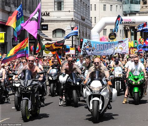 London Pride Capital Bursts With Rainbow Colours Daily Mail Online