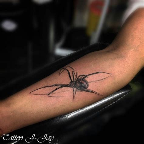 My Black Widow Spider Tattoo Made By Tattoo J Jay 거미
