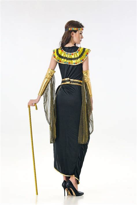Deluxe Sexy Ladies Fancy Dress Cleopatra Egypt Womens Costume Egyptian