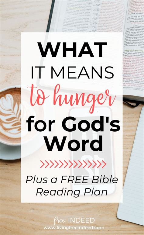 What It Means To Hunger For Gods Word In 2020 Read Bible Bible