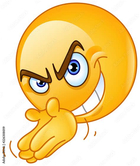 Scheming Emoticon Stock Vector Adobe Stock