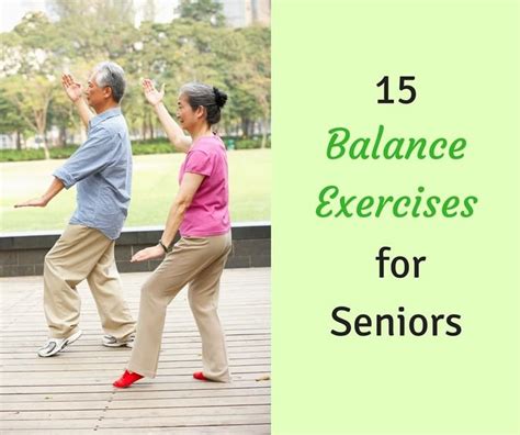 15 Balance Exercises For Seniors Yoga For Seniors Senior Fitness