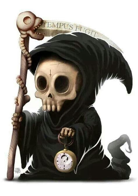 Little Reaper Grim Reaper Art Skull Art Art