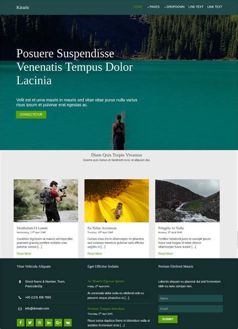 15+ Free HTML Themes & Template - Responsive, One Page, Bootstrap ...