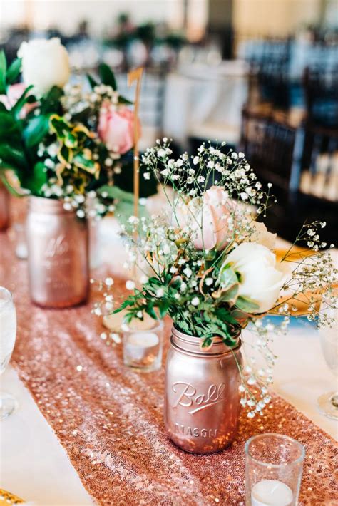 20 Unique Rose Gold Wedding Table Decoration To Inspire
