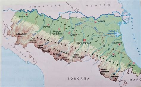 Cartina Emilia Lombardia Cartina Geografica Emilia Romagna Fisica E
