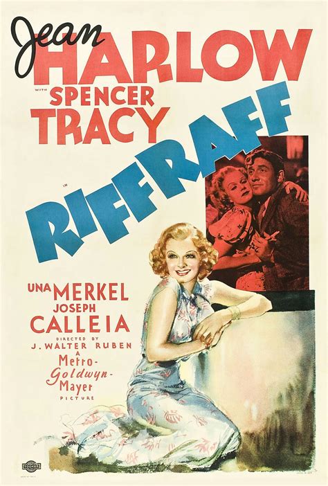 riffraff jean harlow spencer tracy movie art print movie posters vintage classic movie posters