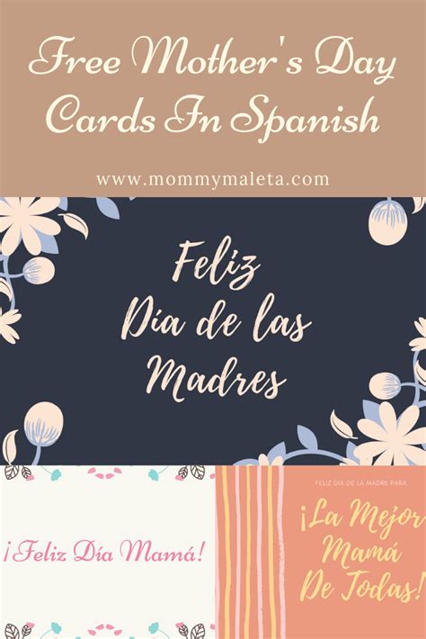 Printable Mothers Day Cards In Spanish Printable Cards