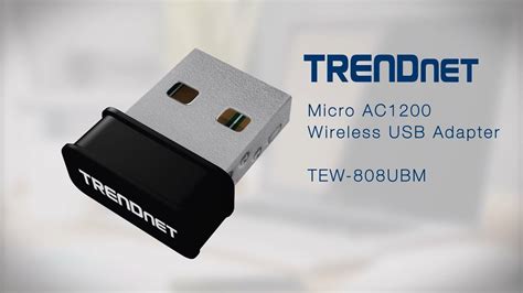 Trendnet Micro Ac Wireless Usb Adapter Tew Ubm Youtube