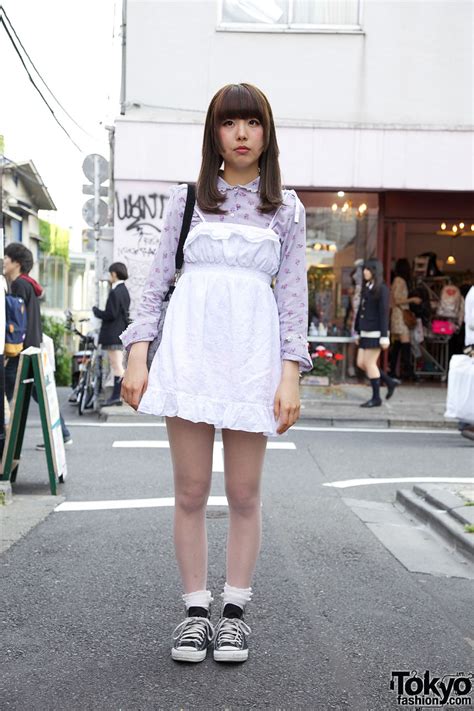 Harajuku Resale Style W Furry Purse And Converse Sneakers