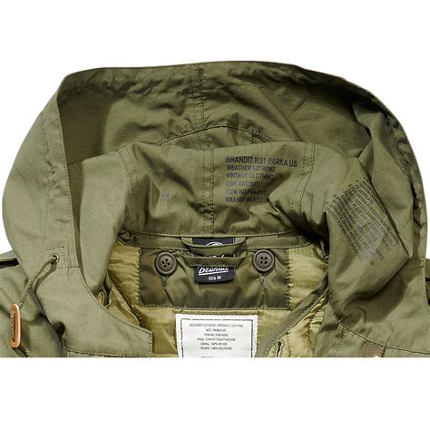 Brandit M51 Parka Us Shell Fishtail Army Parka Army Winter Jacket