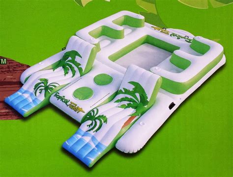 New Giant Inflatable Floating Island 6 Person Raft Pool Lake Float Huge