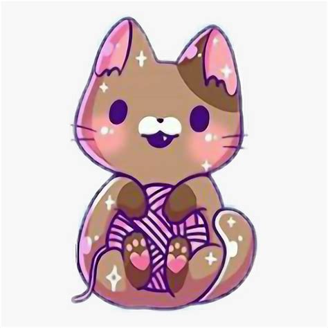 Transparent Cute Cat Clipart Kawaii Cute Cat Drawing Free
