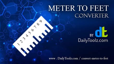 Convert Meter To Feet M To Ft Conversion Chart