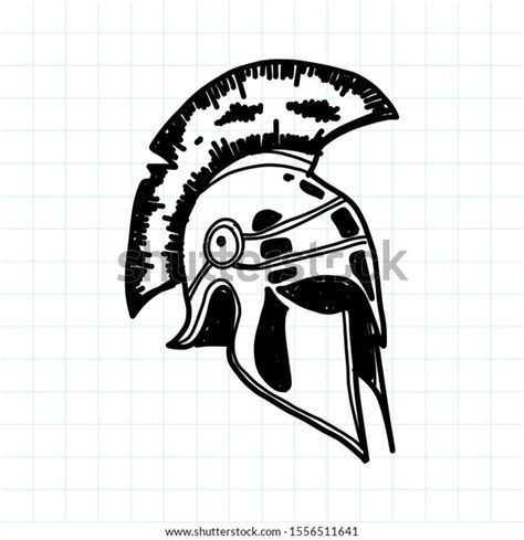 Spartan Warrior Helmet Vector Helmet