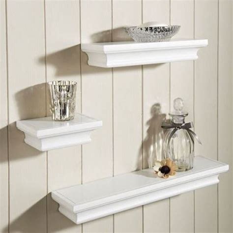 Glitzhome® farmhouse metal & wooden floating shelf set. Wall Mount Shelf Set Of 3 Floating Display Storage Home ...